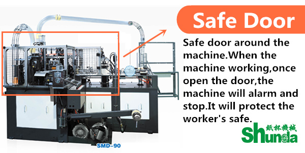 PLC Control High Speed Paper Cup Machine , Paper Cup Making Machine
