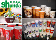 High Velocity Ice Cream Disposable Paper Cup Making Machine With Photoelectric tracking