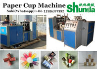 Blue 45 - 50 Pcs / Min Automatic Paper Cup Machine Hot Drink Cup Paper Cup Making Machine For Tea And Coffee Cup