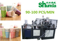 Gray Paper Coffee Cup Making Machine High Speed 90 - 100 Pcs / Min