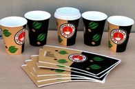 Professional Coffee / Ice Cream Paper Cup Fan / Paper Sheet/ Cup Paper 135-450Gram