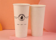 Glossy Lamination Cold Drinking Cups Disposable Paper Products Single Wall