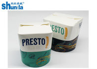 PLA Coated Paper Donner Box For Noodle Packaging with Flexo ink printing