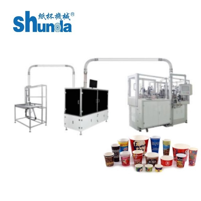 Full Automatic Disposable Cup Making Machine For Single/double PE Coated Paper