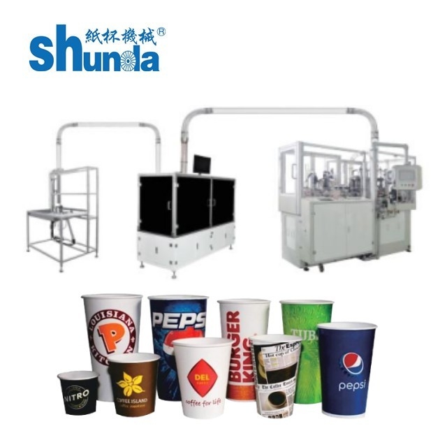 Small Coffee Paper Cup Making Machine For PE Coated Paper Manufacturing
