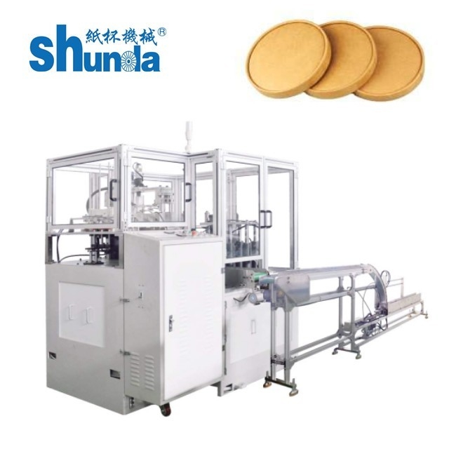 Speed 50-60 Pcs / Min Paper Lid Forming Machine Lid Size Diameter 60mm -125mm