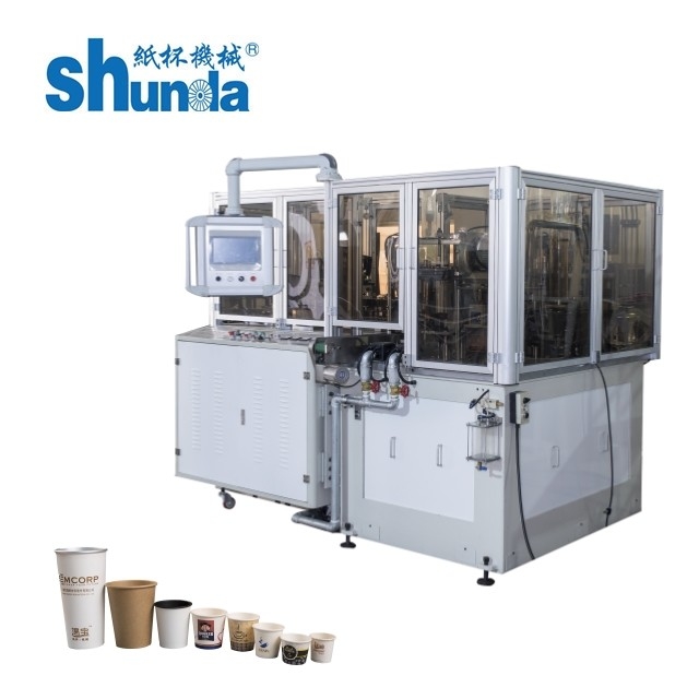 High Speed Automatic Disposable Coffee Cups Making Machine Hot Air System