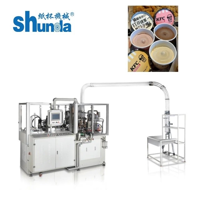 Fully Automatic Paper Ice Cream Bowl Forming Machine for 2-16 Oz Cup Size Production