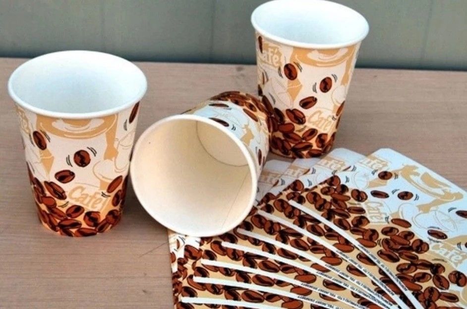Food Grade Paper Cup Fan Sheet with 135-450GSM for Hot or Cold Drinks